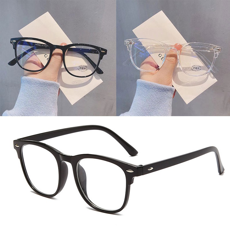 Glow In The Dark Party Glasses - نظارات خفيفة الرجعية إطار شفاف عادي