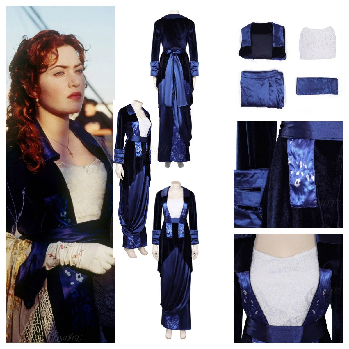 Medieval Renaissance Dress Women - زي روث ديويت بوكاتير التنكري لشخصية