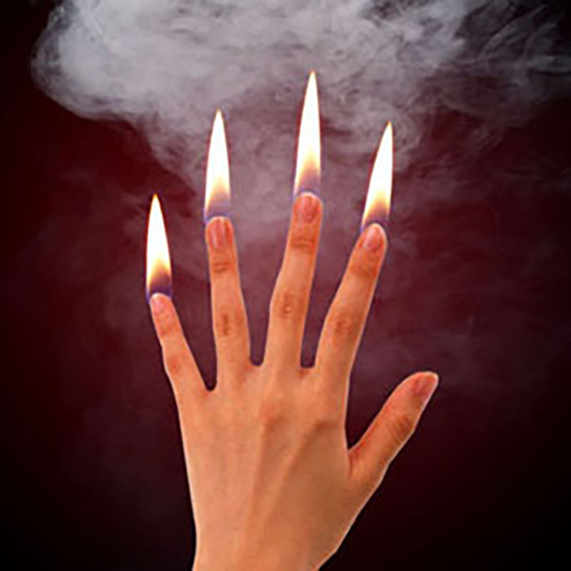 Thumb Tip Magic Trick Set - 4 قطعة/المجموعة الاصبع النار الخدع السحرية