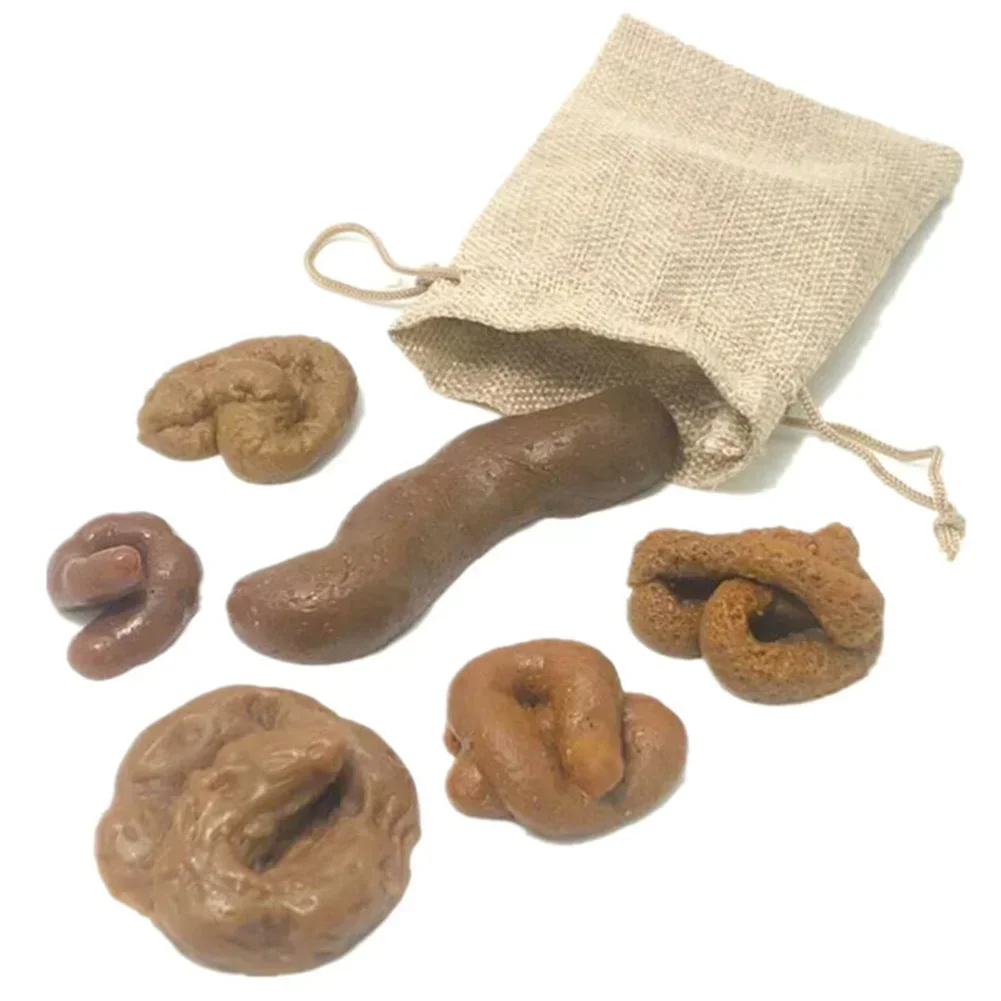 Fake Poop Gag Gift - 6 قطعة واقعية وهمية الكلب أنبوب