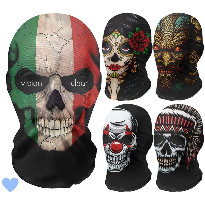 Led Purge Mask Halloween - الهيكل العظمي كامل الوجه أزياء أغطية