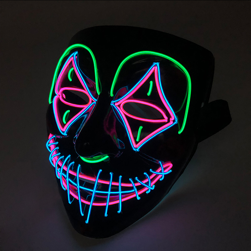 Led Purge Mask Halloween - LED القاتل قناع هالوين الرقص مخيف