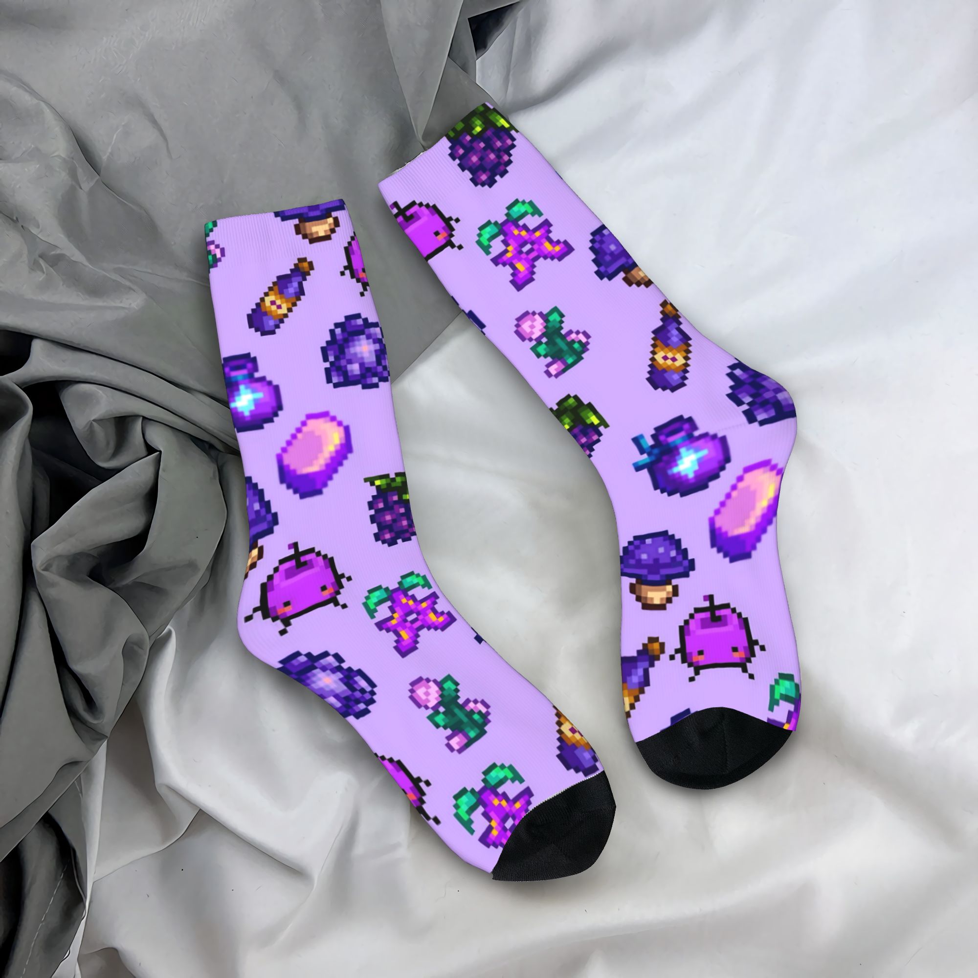 Funny Chicken Leg Socks - Stardew Valley الحيوانات الدجاج جوارب النساء
