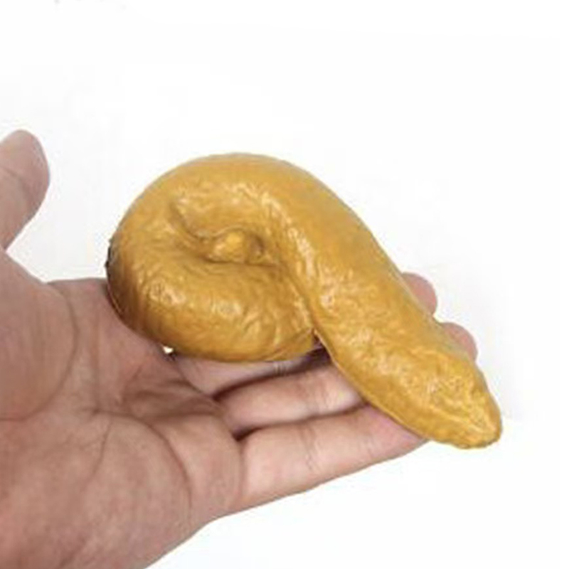 Fake Poop Gag Gift - قطعة واحدة من فضلات الكلاب الاصطناعية،