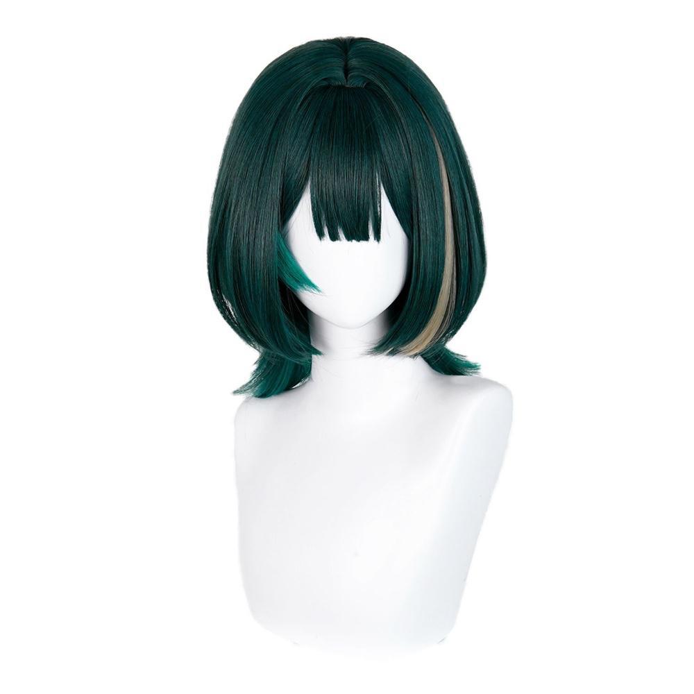 Anime Cosplay Wig Heat Resistant - أنيمي Nefer شعر مستعار تأثيري الأخضر