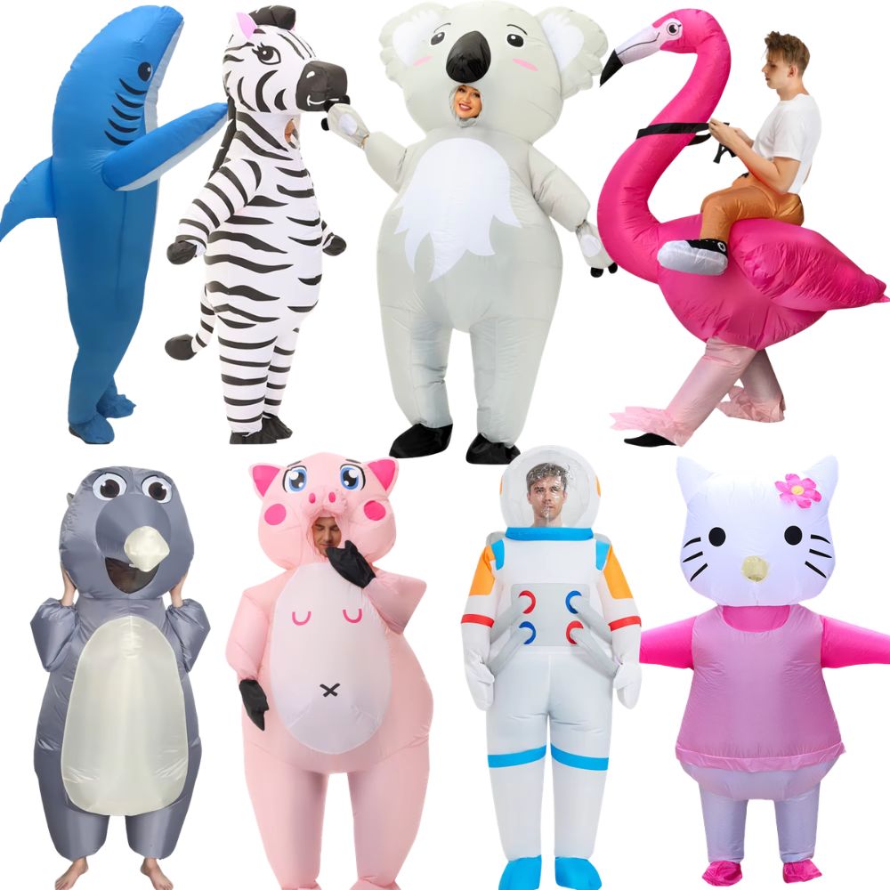 Inflatable Dinosaur Costume Adult - أزياء حيوانات قابلة للنفخ شعبية للحفلات،