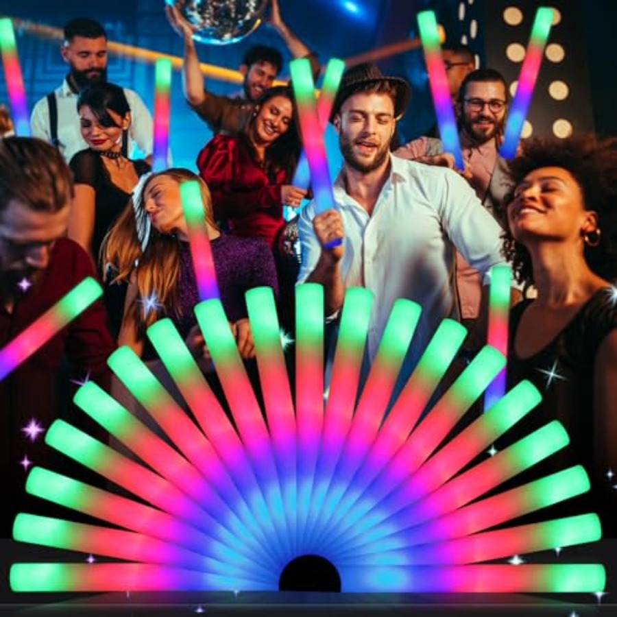 Flashing Led Foam Sticks Party - أعواد إضاءة رغوية متوهجة، أعواد رغوية