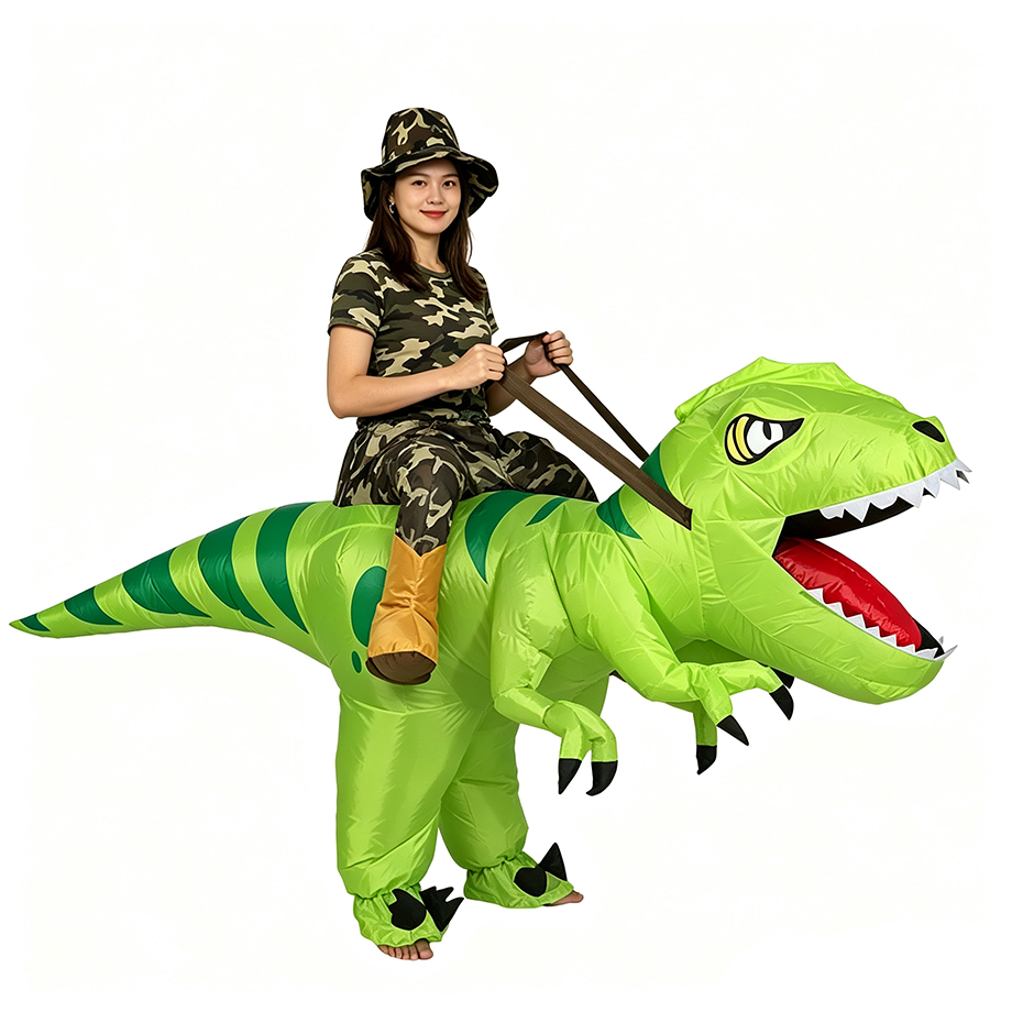 Inflatable Dinosaur Costume Adult - زي ديناصور تي ريكس قابل للنفخ