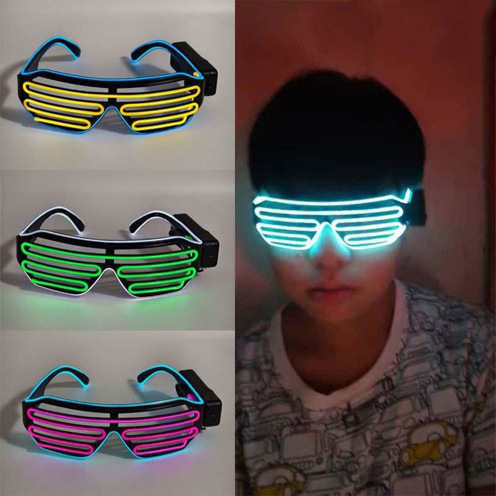 نظارات LED لاسلكية مضيئة، نظار - مراجعة Glow In The Dark Party Glasses وسعره