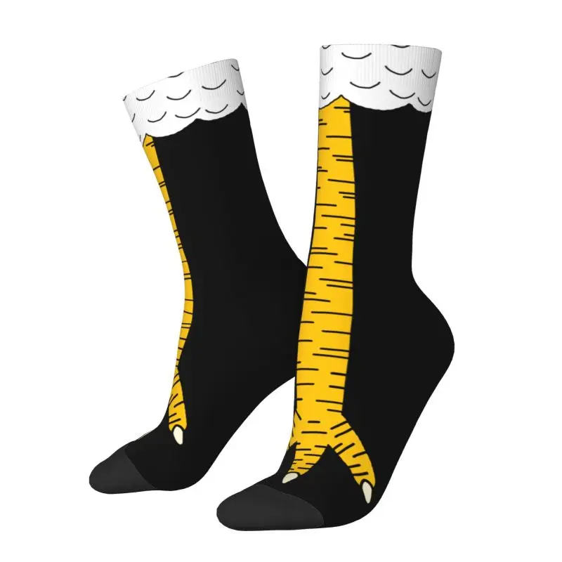 جوارب طاقم مخالب حيوانات بطباع - مراجعة Funny Chicken Leg Socks وسعره