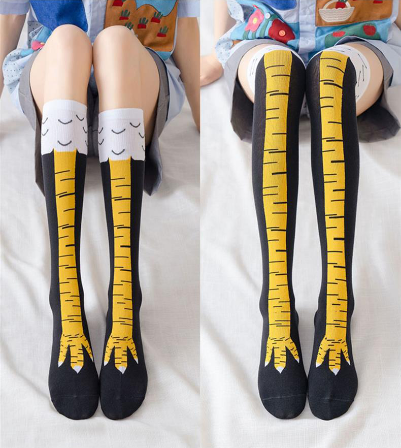 1/2 باريس الرجال مضحك ثلاثية ا - مراجعة Funny Chicken Leg Socks وسعره