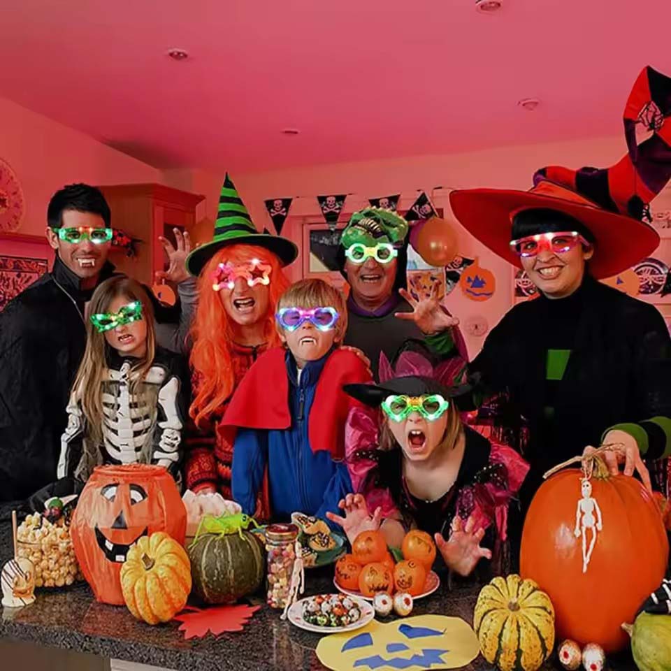 نظارات مضيئة في الظلام بالجملة - مراجعة Glow In The Dark Party Glasses وسعره