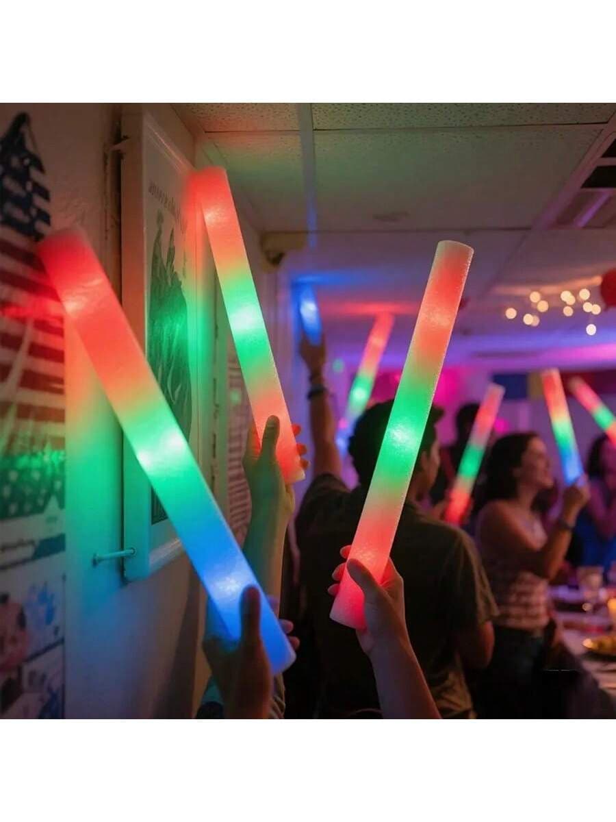 عصي إضاءة رغوية متوهجة بألوان  - مراجعة Flashing Led Foam Sticks Party وسعره
