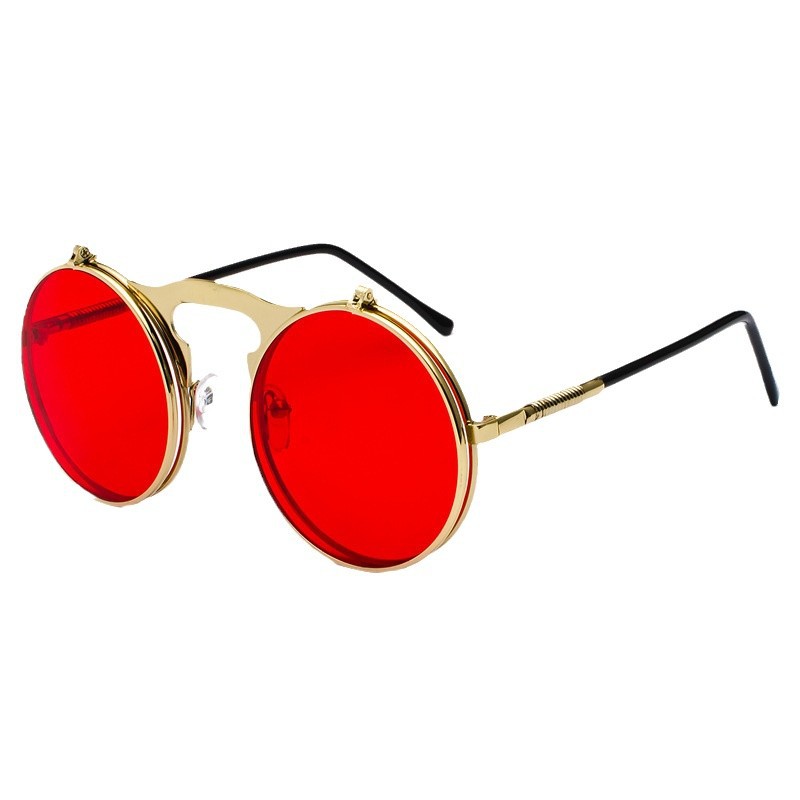 نظارات شمسية دائرية حمراء بتصم - مراجعة Glow In The Dark Party Glasses وسعره