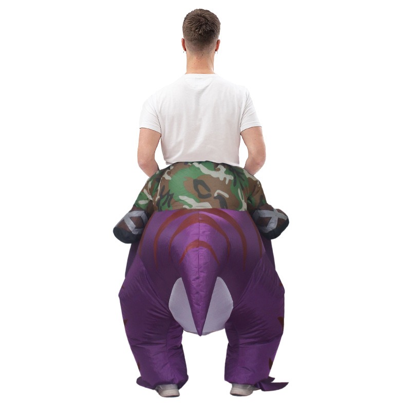 زي ديناصور قابل للنفخ للهالوين - مراجعة Inflatable Dinosaur Costume Adult وسعره
