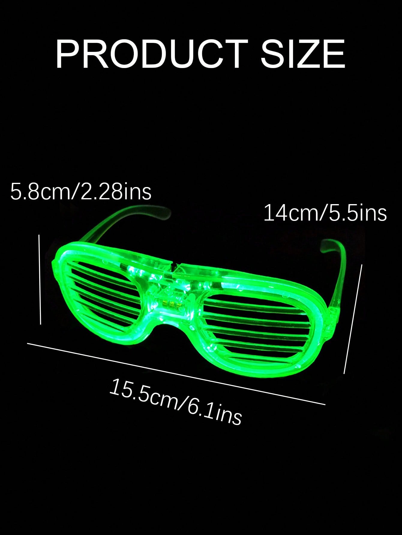 5/10 قطعة Led تضيء نظارات توهج - مراجعة Glow In The Dark Party Glasses وسعره