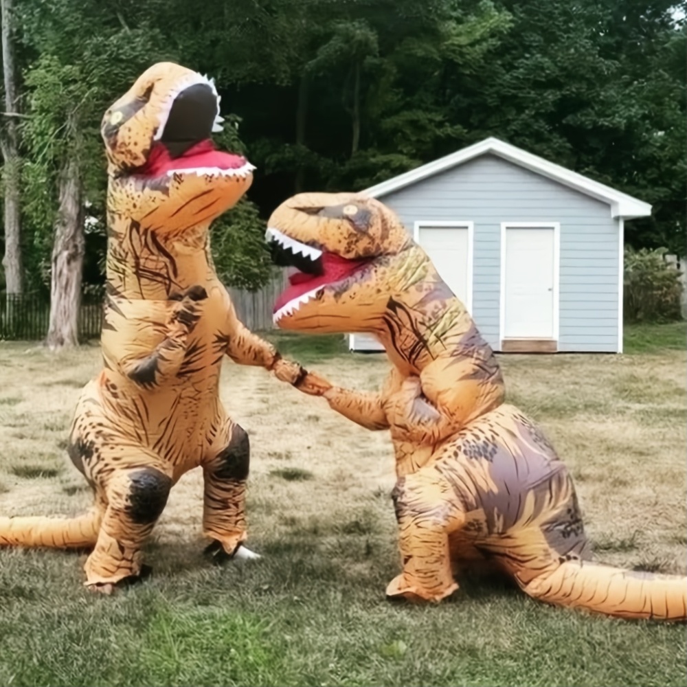 زي ديناصور قابل للنفخ للبالغين - مراجعة Inflatable Dinosaur Costume Adult وسعره