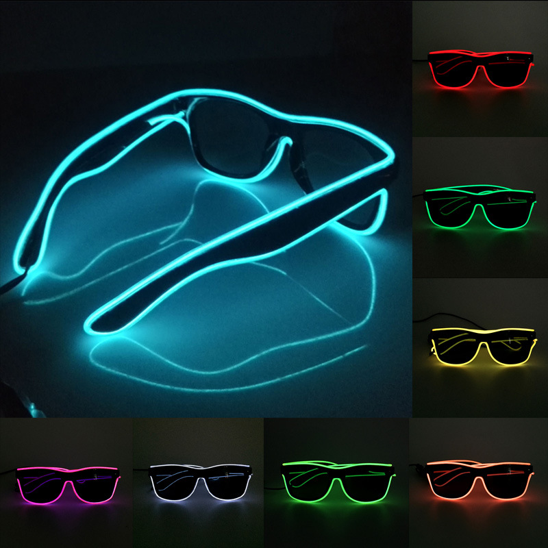 جديد Led نظارات أضواء الهذيان  - مراجعة Glow In The Dark Party Glasses وسعره