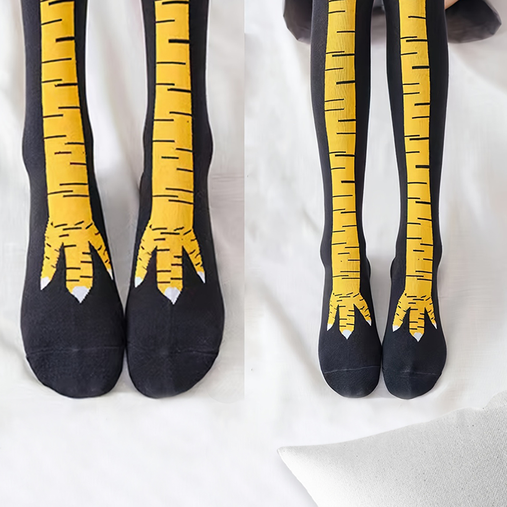 1/2/5/10 Pairs النساء جوارب طو - مراجعة Funny Chicken Leg Socks وسعره