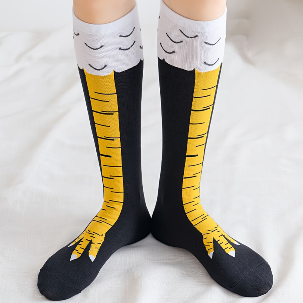 1/2/5/10 Pairs النساء جوارب طو - مراجعة Funny Chicken Leg Socks وسعره
