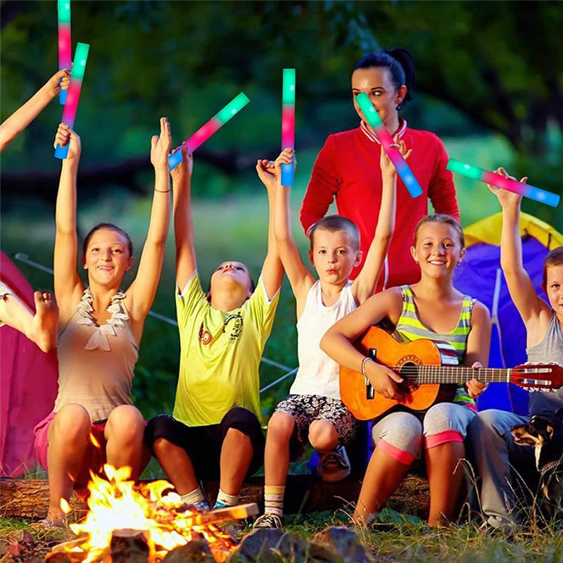 【صفقة كبيرة】عصي مضيئة بالجملة، - مراجعة Flashing Led Foam Sticks Party وسعره
