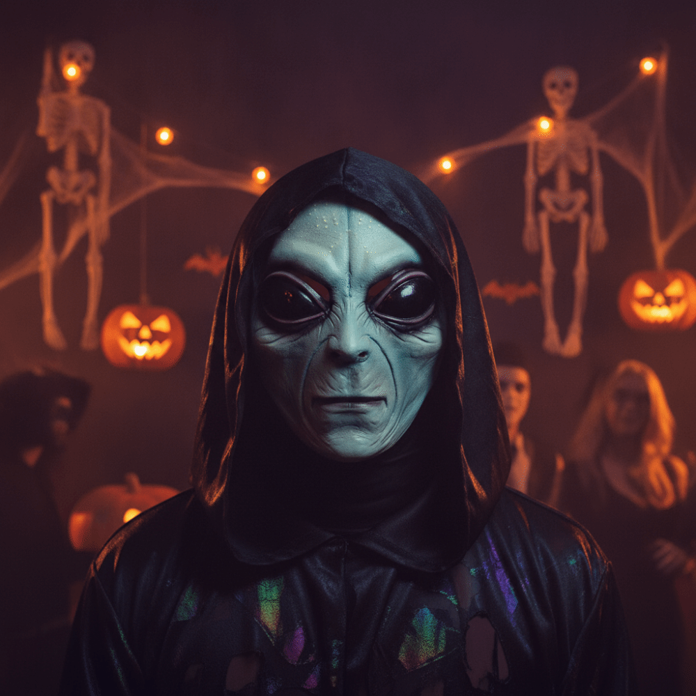 قناع كائن فضائي من مادة اللاتك - مراجعة Latex Alien Mask Realistic وسعره