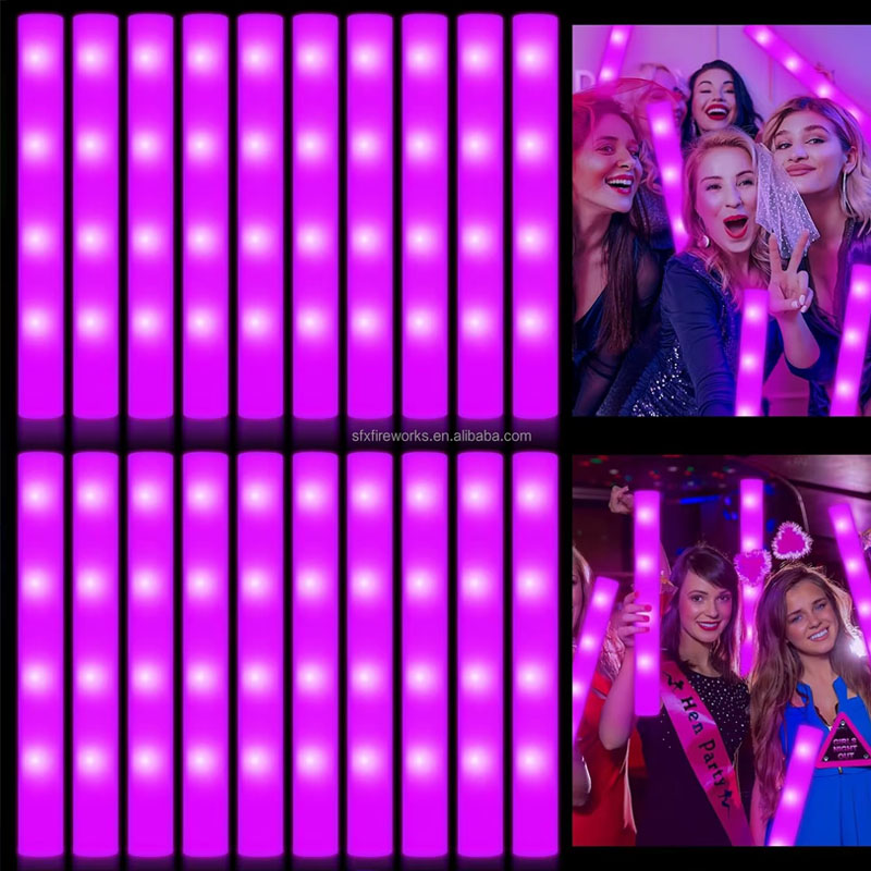 20 قطعة من عصي الإضاءة الرغوية - مراجعة Flashing Led Foam Sticks Party وسعره