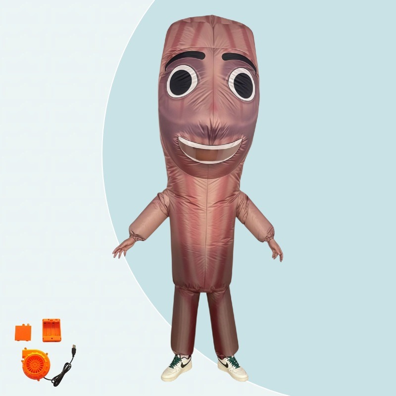 زي رجل العصا الخشبية الطويل ال - مراجعة Inflatable Dinosaur Costume Adult وسعره