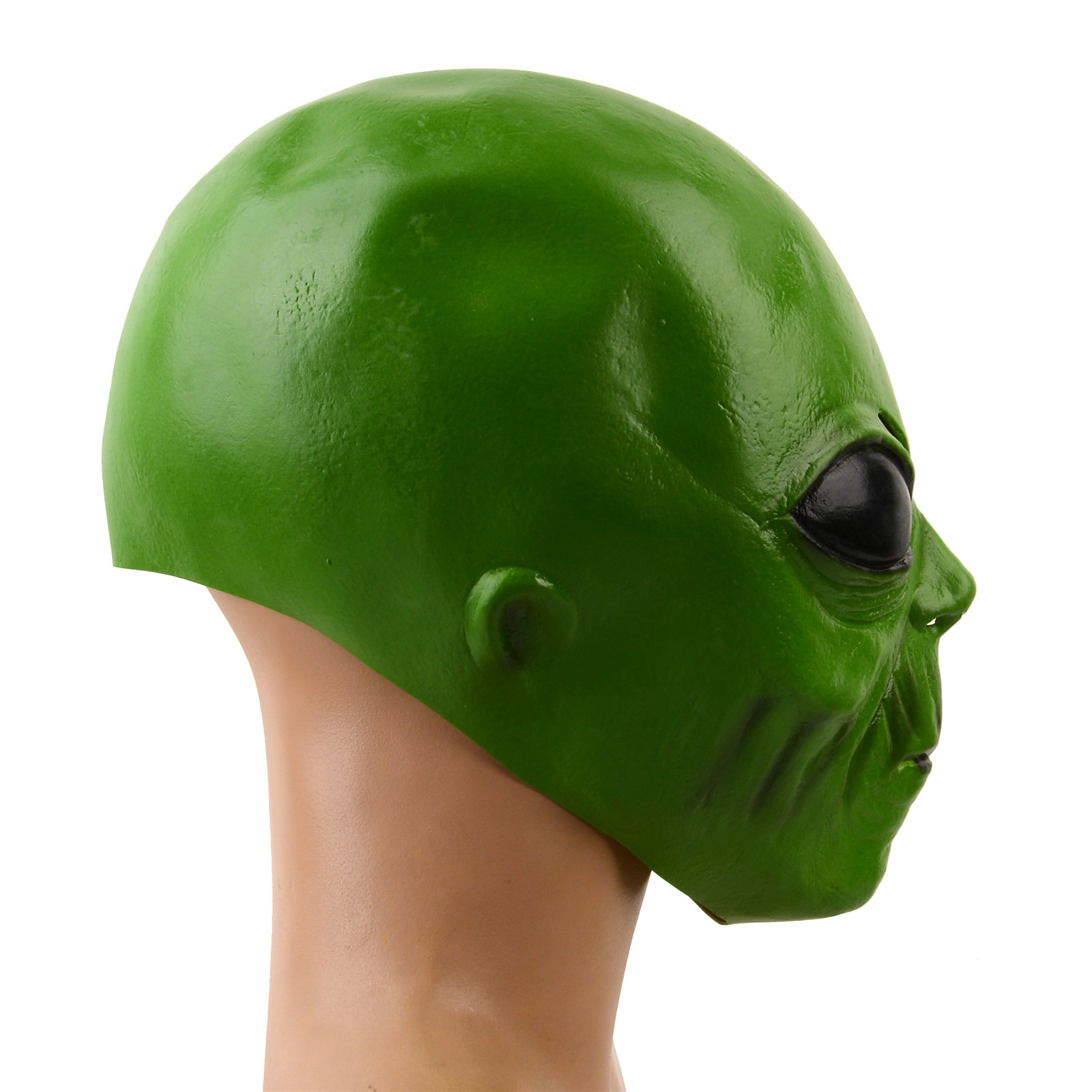 قناع رأس كائن فضائي أخضر واقعي - مراجعة Latex Alien Mask Realistic وسعره