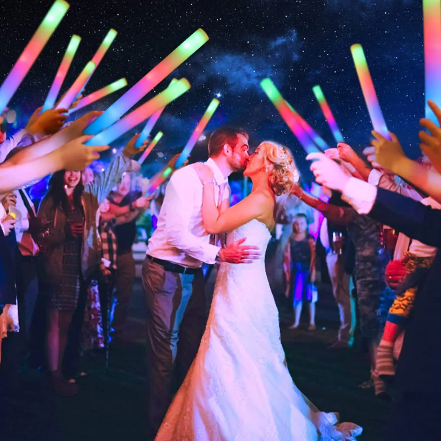 عصي إضاءة LED مضيئة، عصي إسفنج - مراجعة Flashing Led Foam Sticks Party وسعره