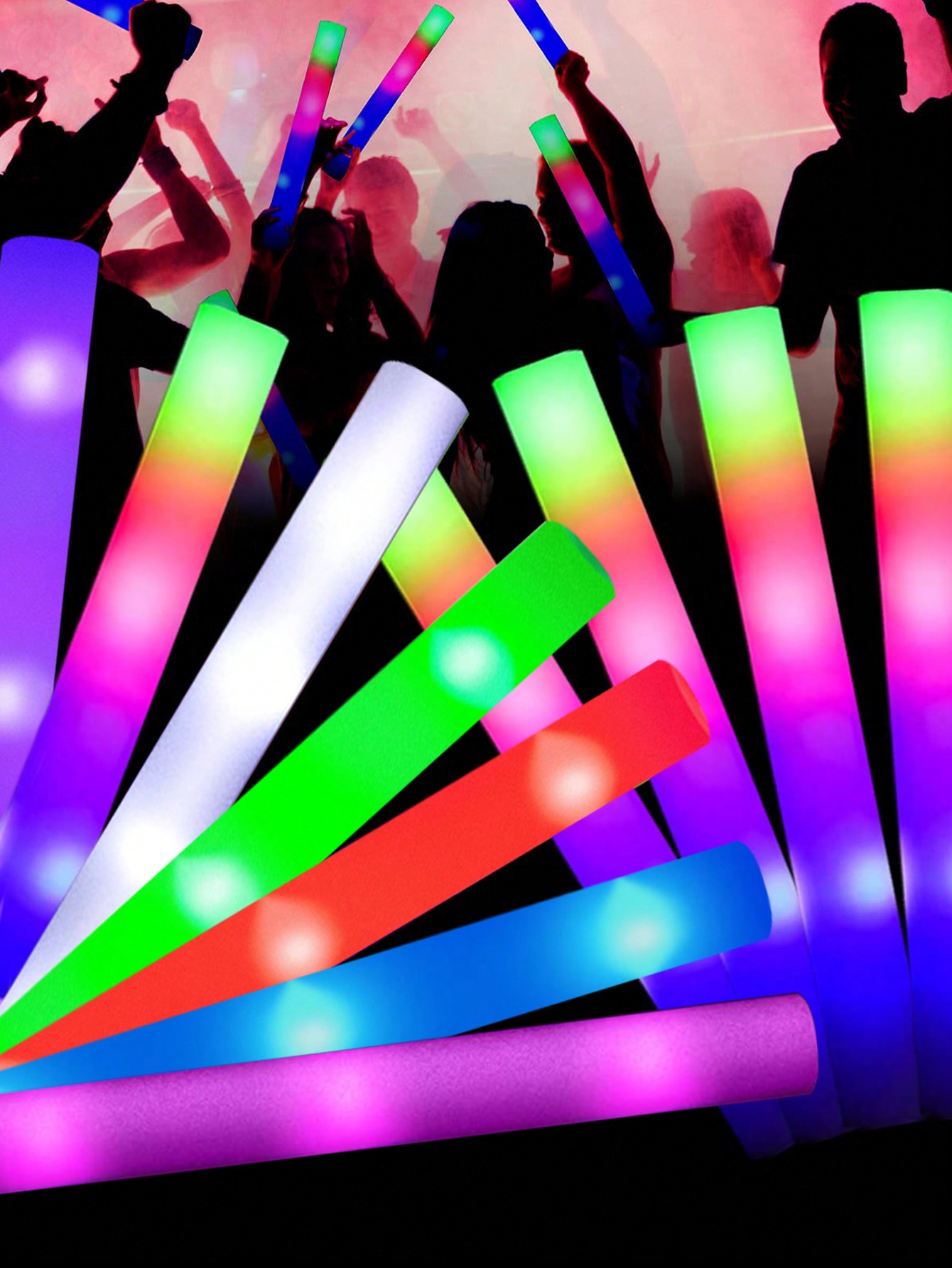 عصا فوم ليد ، أنبوب تشجيع ، عص - مراجعة Flashing Led Foam Sticks Party وسعره