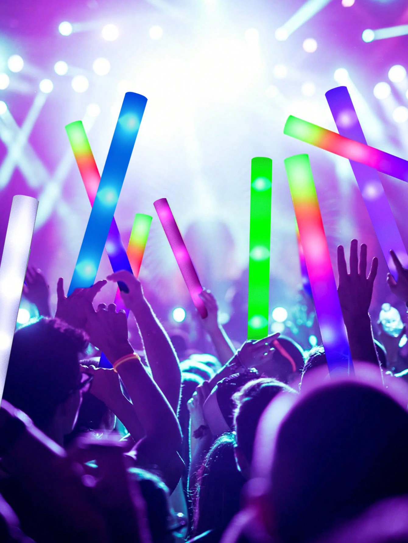 عصا فوم ليد ، أنبوب تشجيع ، عص - مراجعة Flashing Led Foam Sticks Party وسعره