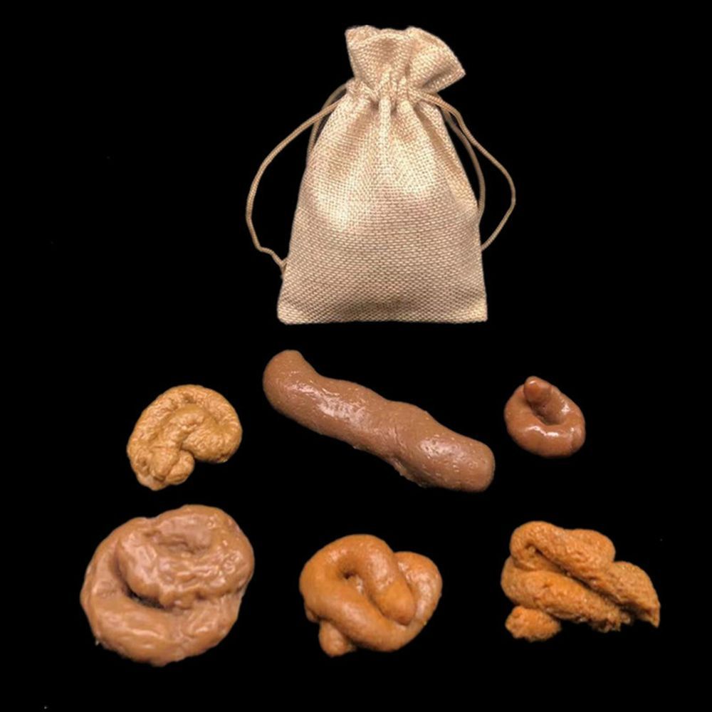 6 قطع من هدايا مقالب مضحكة على - مراجعة Fake Poop Gag Gift وسعره