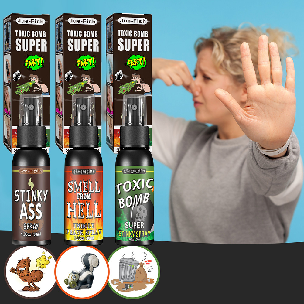 ضرطة غير سامة 30 مللي رذاذ مضح - مراجعة Fake Poop Gag Gift وسعره
