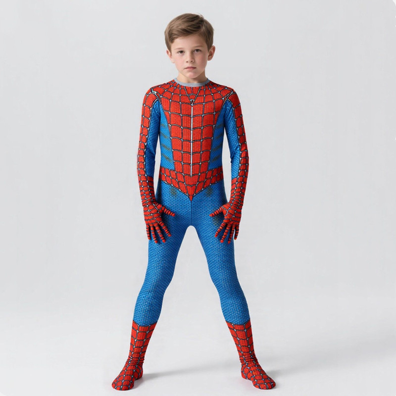 بدلة قفز شبكية للأطفال الخارقي - مراجعة Spiderman Jumpsuit Kids وسعره