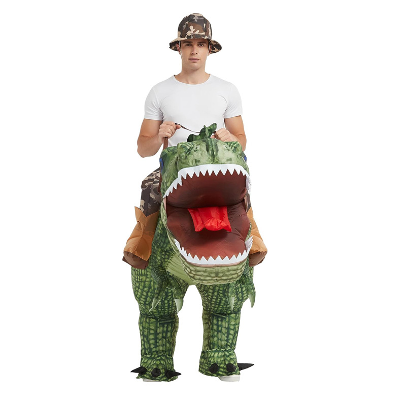 أحدث زي تنكري قابل للنفخ على ش - مراجعة Inflatable Dinosaur Costume Adult وسعره