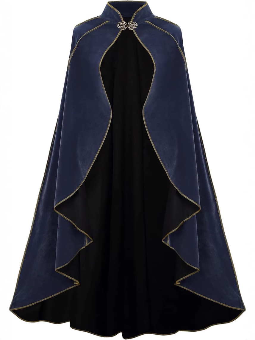 عباءة قطيفة عتيقة الطراز بحواف - مراجعة Medieval Renaissance Dress Women وسعره