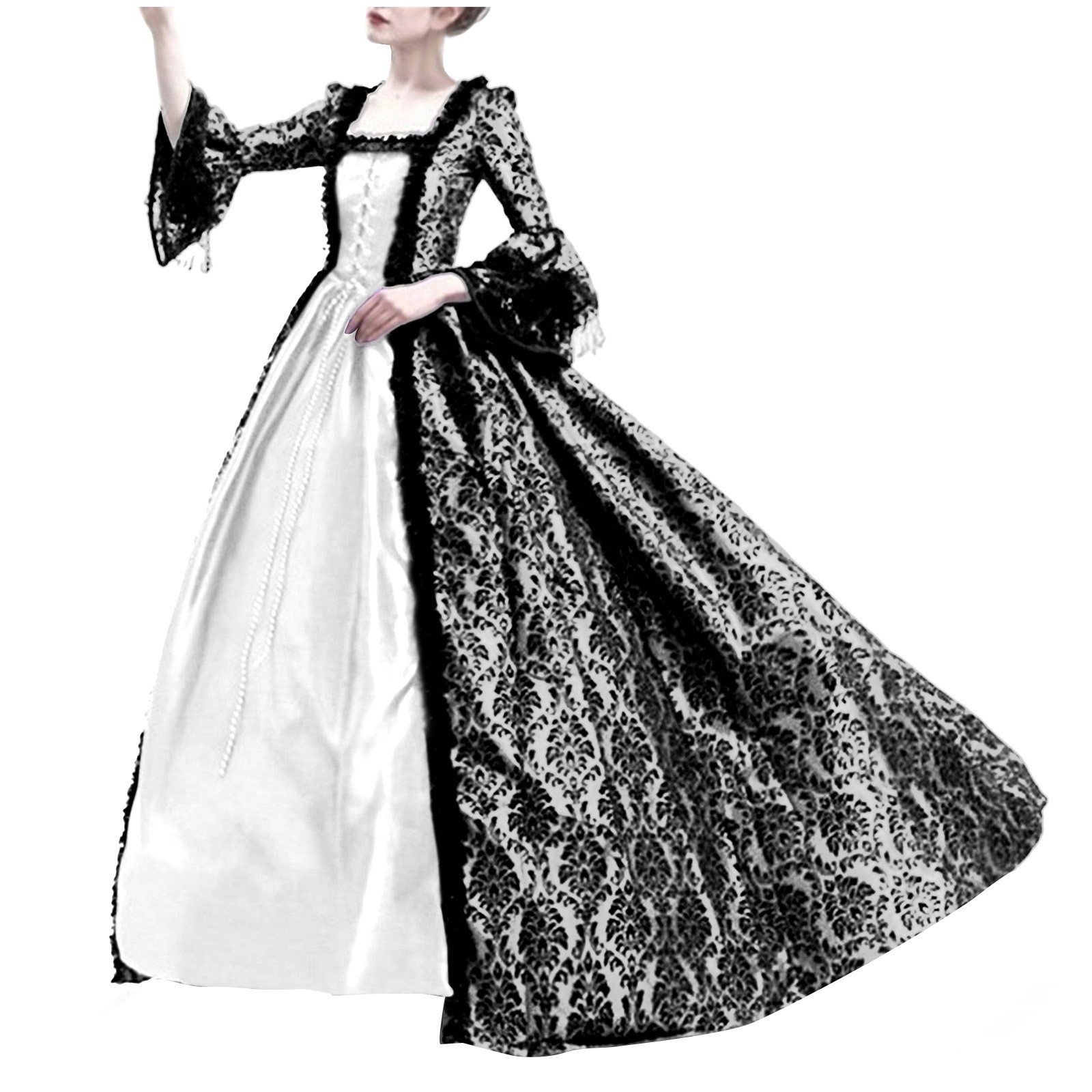 فستان تنكري نسائي للهالوين بتص - مراجعة Medieval Renaissance Dress Women وسعره