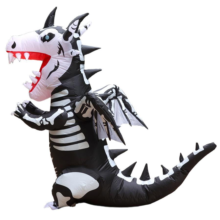 زي ديناصور قابل للنفخ للبالغين - مراجعة Inflatable Dinosaur Costume Adult وسعره