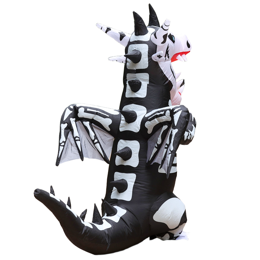 زي ديناصور قابل للنفخ للبالغين - مراجعة Inflatable Dinosaur Costume Adult وسعره