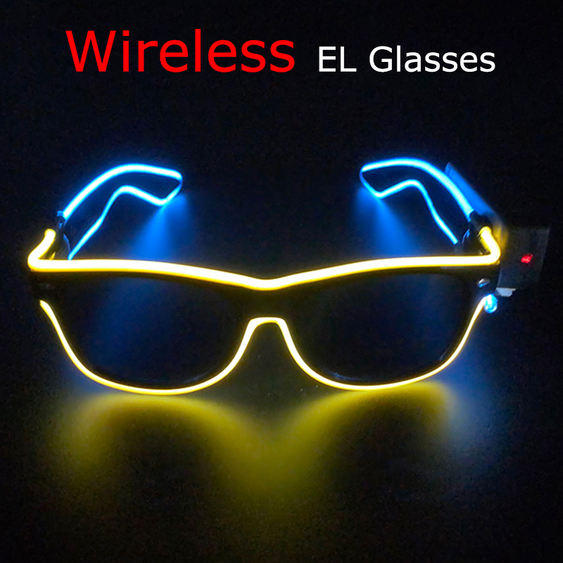 نظارات شمسية LED لاسلكية رائعة - مراجعة Glow In The Dark Party Glasses وسعره