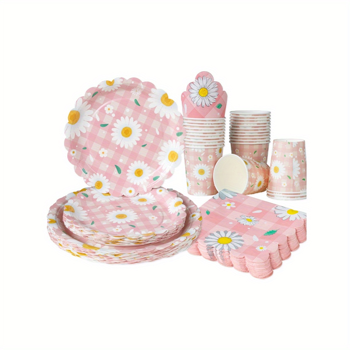 مجموعة أدوات مائدة وردية بتصمي - مراجعة Party Supplies وسعره
