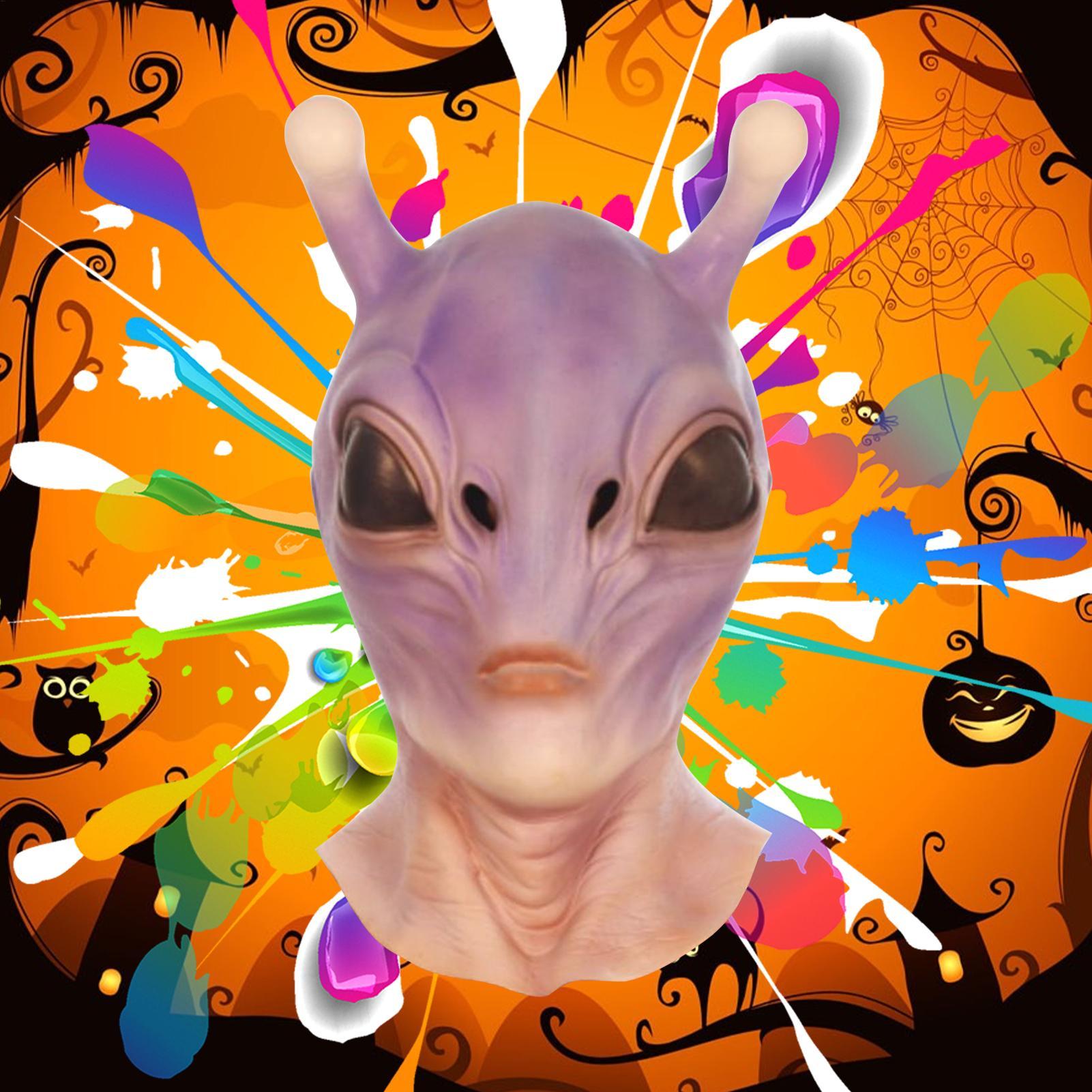 كامل رئيس واقعية هالوين الغريب - مراجعة Latex Alien Mask Realistic وسعره